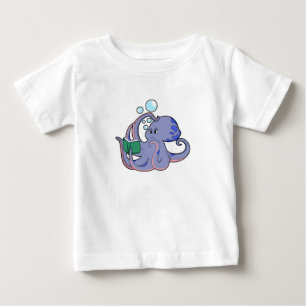 Octopus at Reading with Book Baby T-Shirt