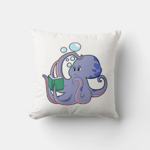 Octopus at Reading with Book Cushion
