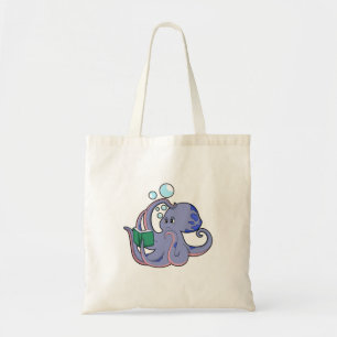Octopus at Reading with Book Tote Bag