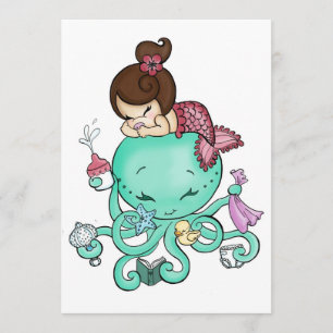 Octopus Babysitter Invite