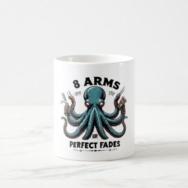Octopus Barber Mug – 8 Arms for Perfect Fades (Center)