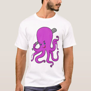 Octopus Baseball Baseball bat T-Shirt