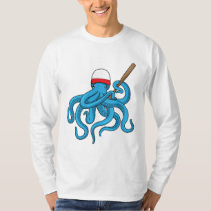Octopus Baseball bat Baseball T-Shirt