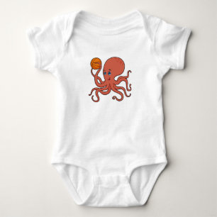 Octopus Basketball player Basketball Baby Bodysuit