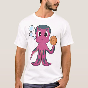 Octopus Basketball player Basketball Sports T-Shirt
