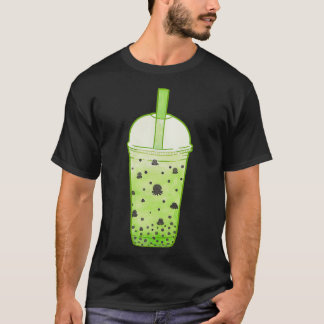 Octopus Bubble Tea Green T-Shirt