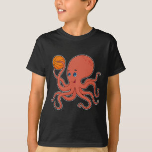 Octopus Bysketbyll Player Bysketbyll Sports T-Shirt