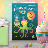 Octopus Cake 8th Birthday 