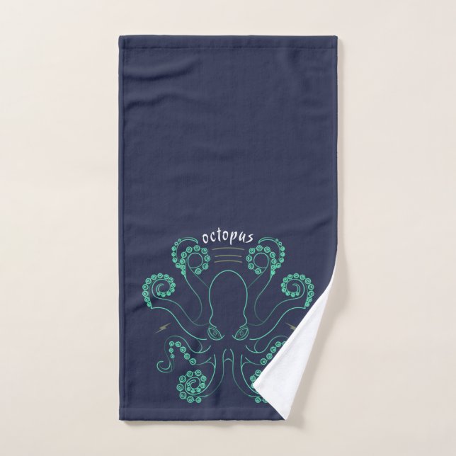 Octopus Cephalopod Tentacles Hand Towel (Hand Towel)