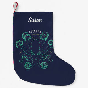 Octopus Cephalopod Tentacles Small Christmas Stocking