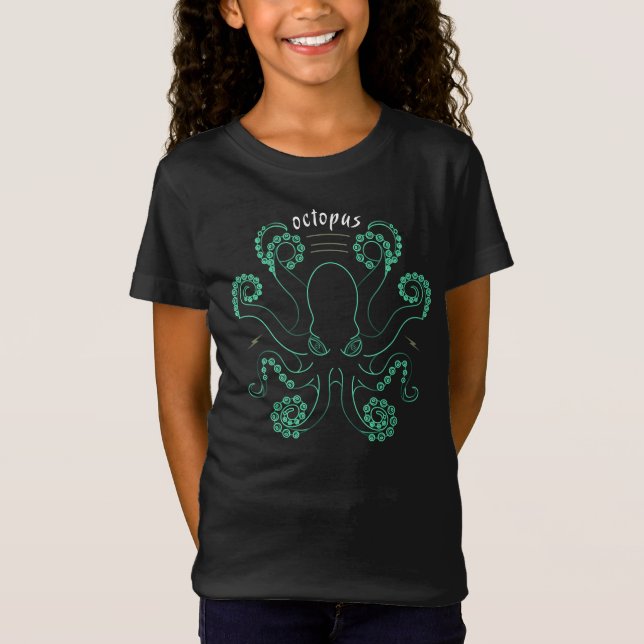 Octopus Cephalopod Tentacles T-Shirt (Front)