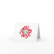 Octopus Christmas Card