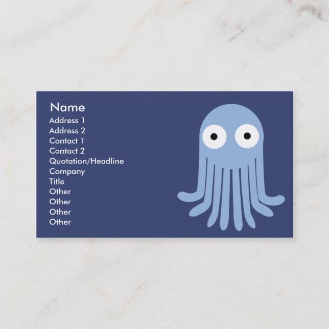 Octopus - Classic Business Card (Front)