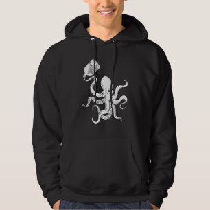 Octopus Clipper Ship In Bottle Tattoo Pirate Ship Hoodie