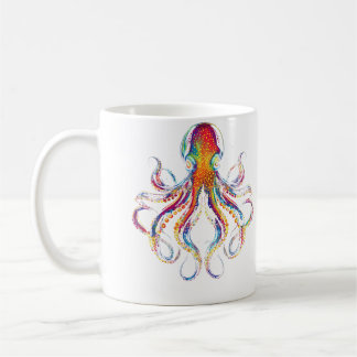 Octopus Colourful Ocean Animal Kraken Scuba Diving Coffee Mug