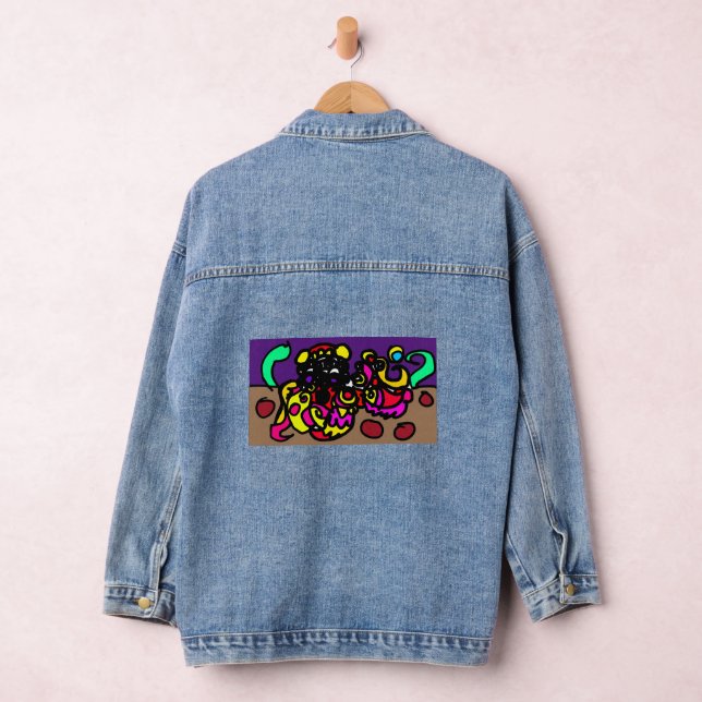 Octopus   cool style denim jacket (Hangar)