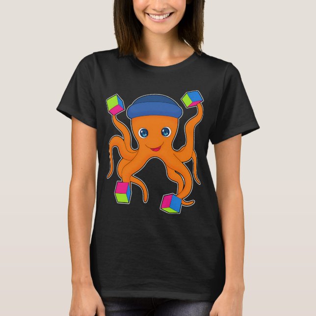 Octopus Cubes T-Shirt (Front)
