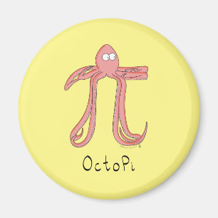 Octopus Cute Math Pi Day Magnet