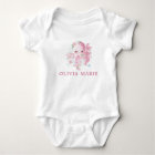 Octopus Cute Pink Watercolor Girl Baby Shower