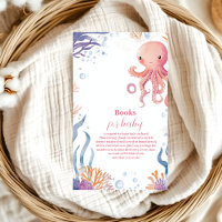 Octopus Cute Pink Watercolor Girl Books for Baby