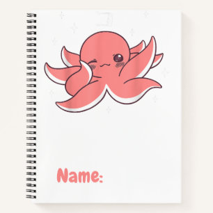 Octopus Dabbing Japanese Kawaii Cute Funny Notebook
