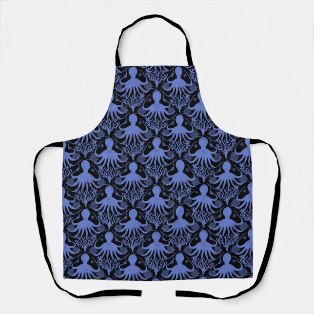 Octopus (dark background) apron (Front)