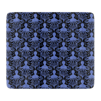 Octopus (dark background) cutting board