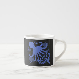 Octopus (dark background) espresso cup