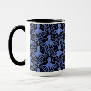 Octopus (dark background) mug