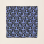 Octopus (dark background) scarf<br><div class="desc">Dive into an enchanting underwater world with this captivating print-on-demand design featuring a vibrant blue octopus set in a repeat diamond pattern against a dark background. The grungy octopus motifs are beautifully intertwined with delicate coral formations and playful tropical fish, that bring the ocean's depths to life. This design evokes...</div>