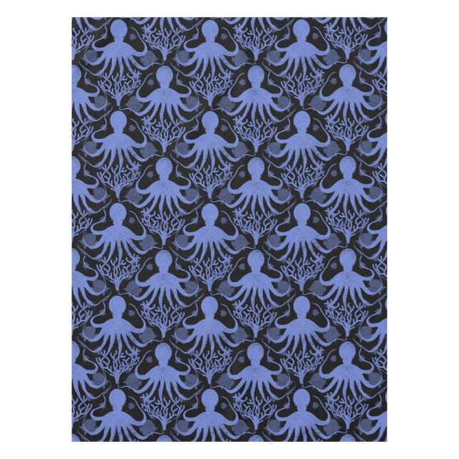 Octopus (dark background) tablecloth (Front)