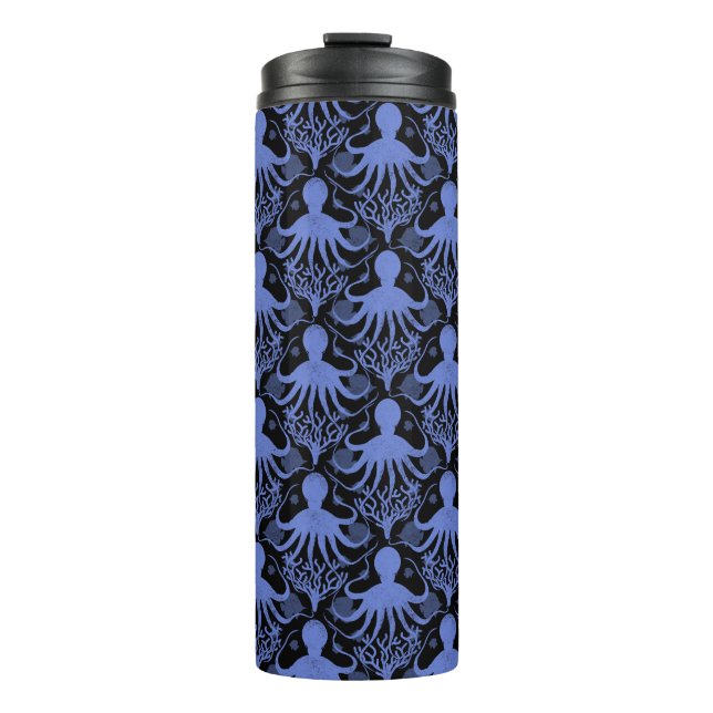 Octopus (dark background) thermal tumbler (Front)