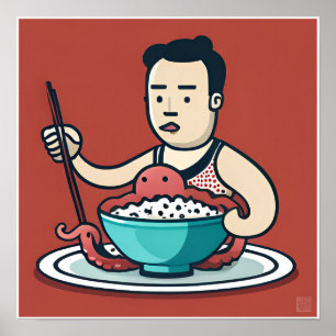 Octopus Delights - Art Print