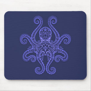 Octopus Design (blue) Mouse Mat