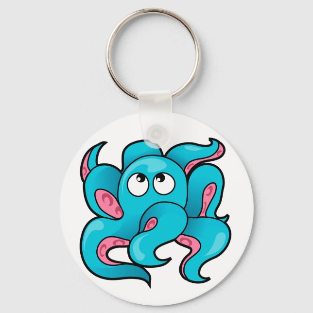 Octopus Design Key Ring (Front)