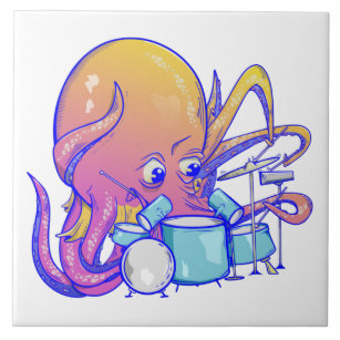 Octopus Drummer Tile