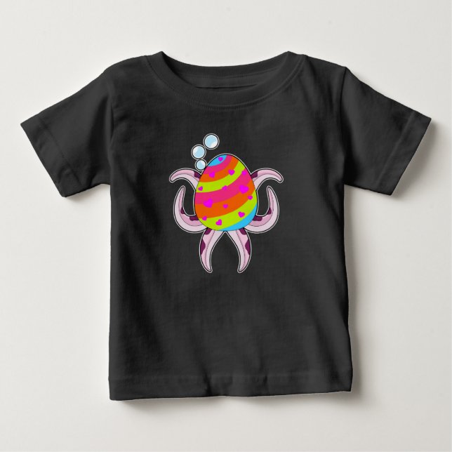 Octopus Easter Easter egg Baby T-Shirt (Front)