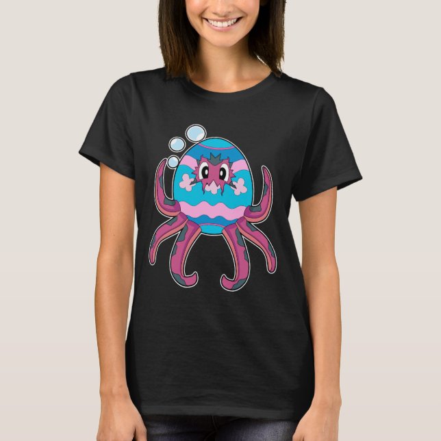 Octopus Easter Easter egg T-Shirt (Front)
