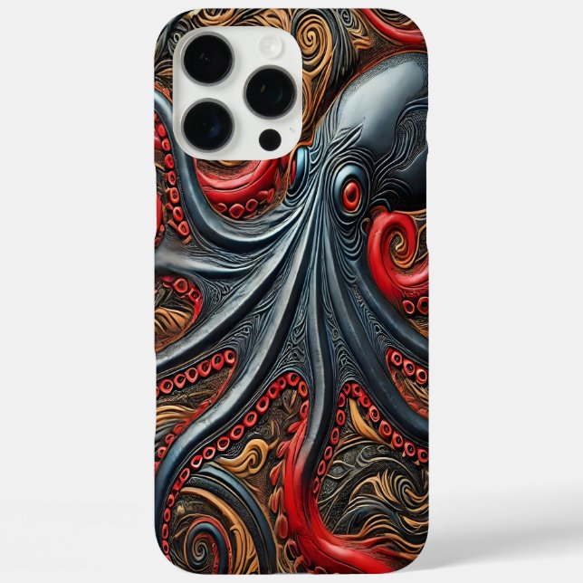 Octopus Elegance: Vibrant Design Case-Mate iPhone Case (Back)