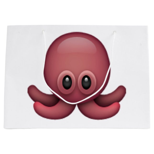 Octopus - Emoji Large Gift Bag (Front)