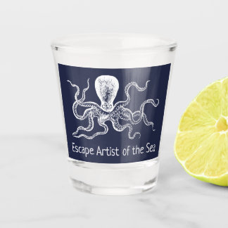 Octopus Escape Artist of the Sea Shot Glass