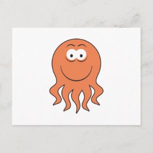 Octopus Face Postcard
