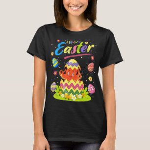 Octopus Fish Easter Egg Octopus Happy Easter T-Shirt