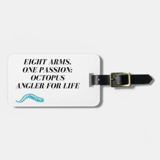 Octopus fishing  luggage tag