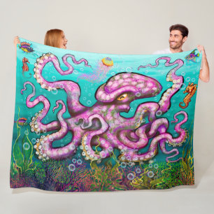 Octopus Fleece Blanket