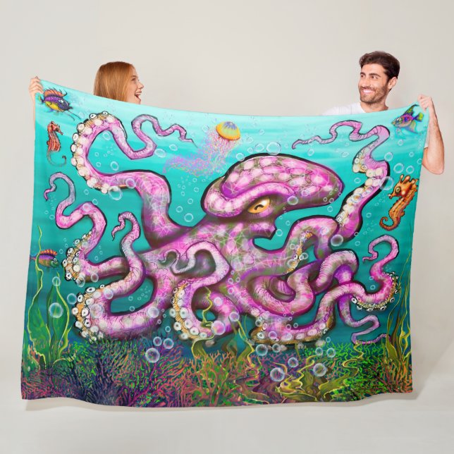 Octopus Fleece Blanket (In Situ)