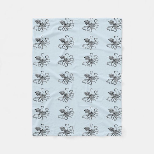Octopus Fleece Blanket (Front)