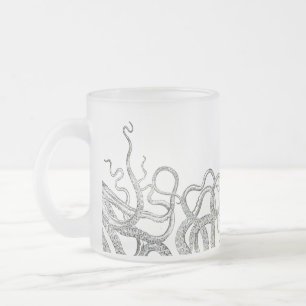 Octopus Frosted Glass Coffee Mug