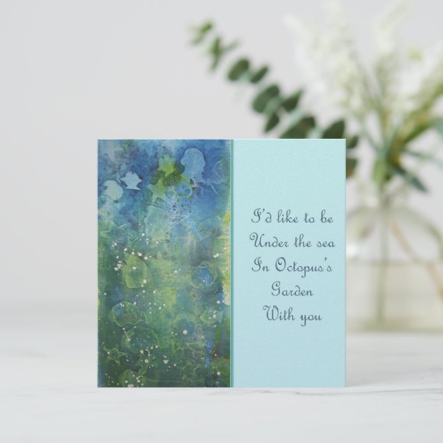 Octopus Garden Invitation (Standing Front)