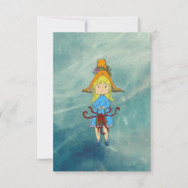 Octopus Girl Card (Front)